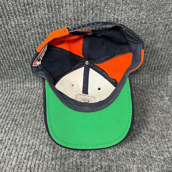 VTG Starter Illinois Fighting Illini Pinwheel SnapBack Hat 100% Wool Chief 90s - Picture 5 of 6